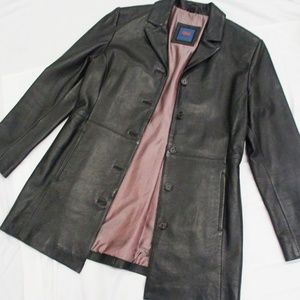 Women's leather coat